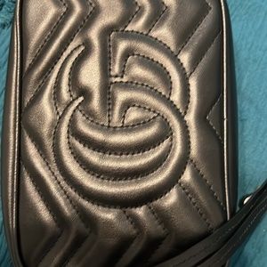 Authentic GG Marmont matelassé mini bag